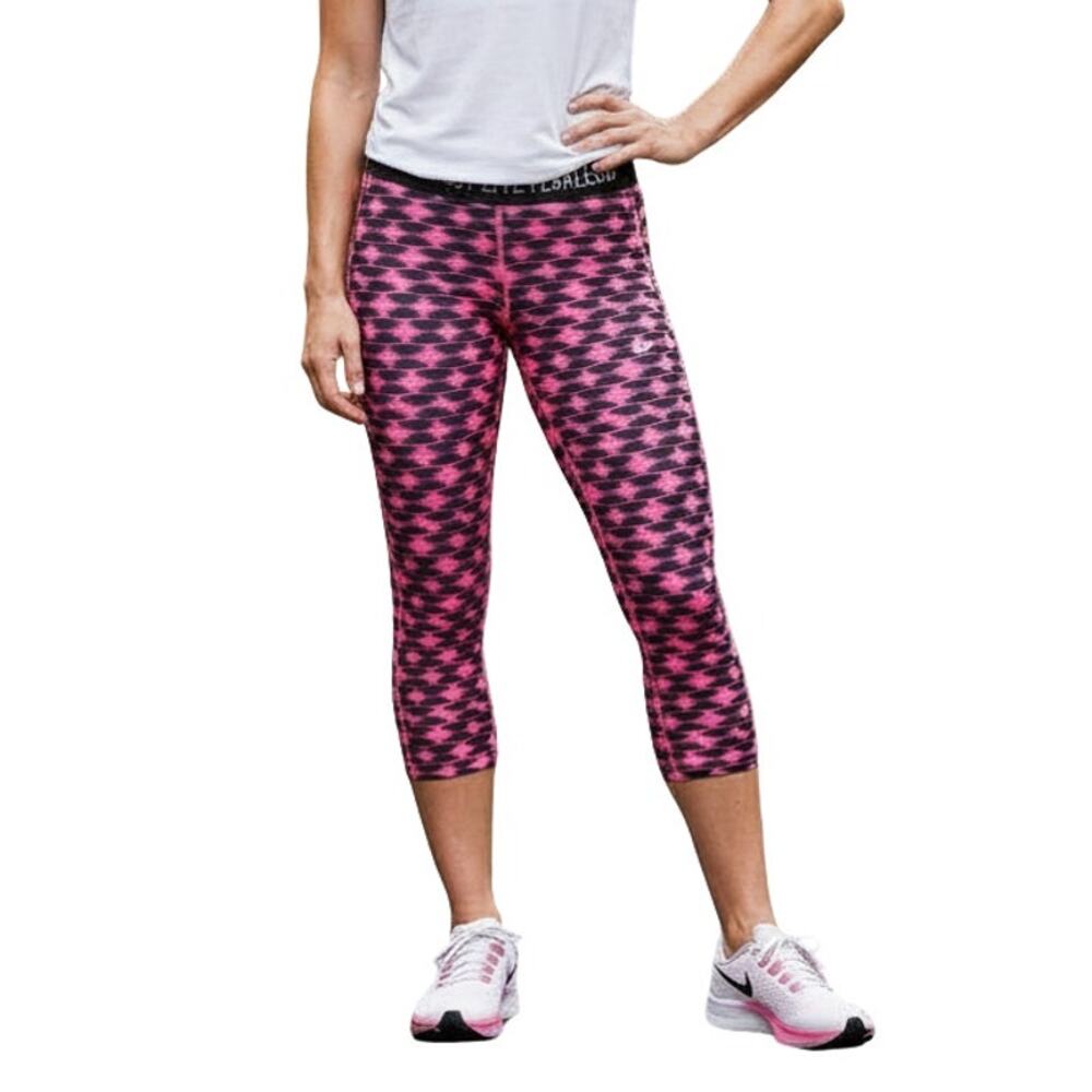 Nike Pink Printed CapriLeggings XS